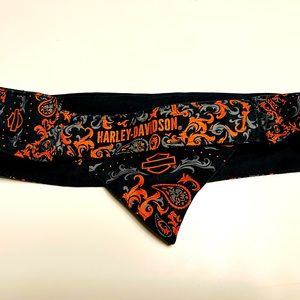 Women’s Harley Davidson 2 Color Rhinestone Head Band Barely Worn Biker Babe